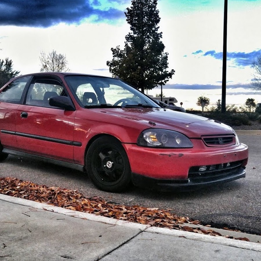 Red Honda featured in the official BoostedBoiKyle channel image
